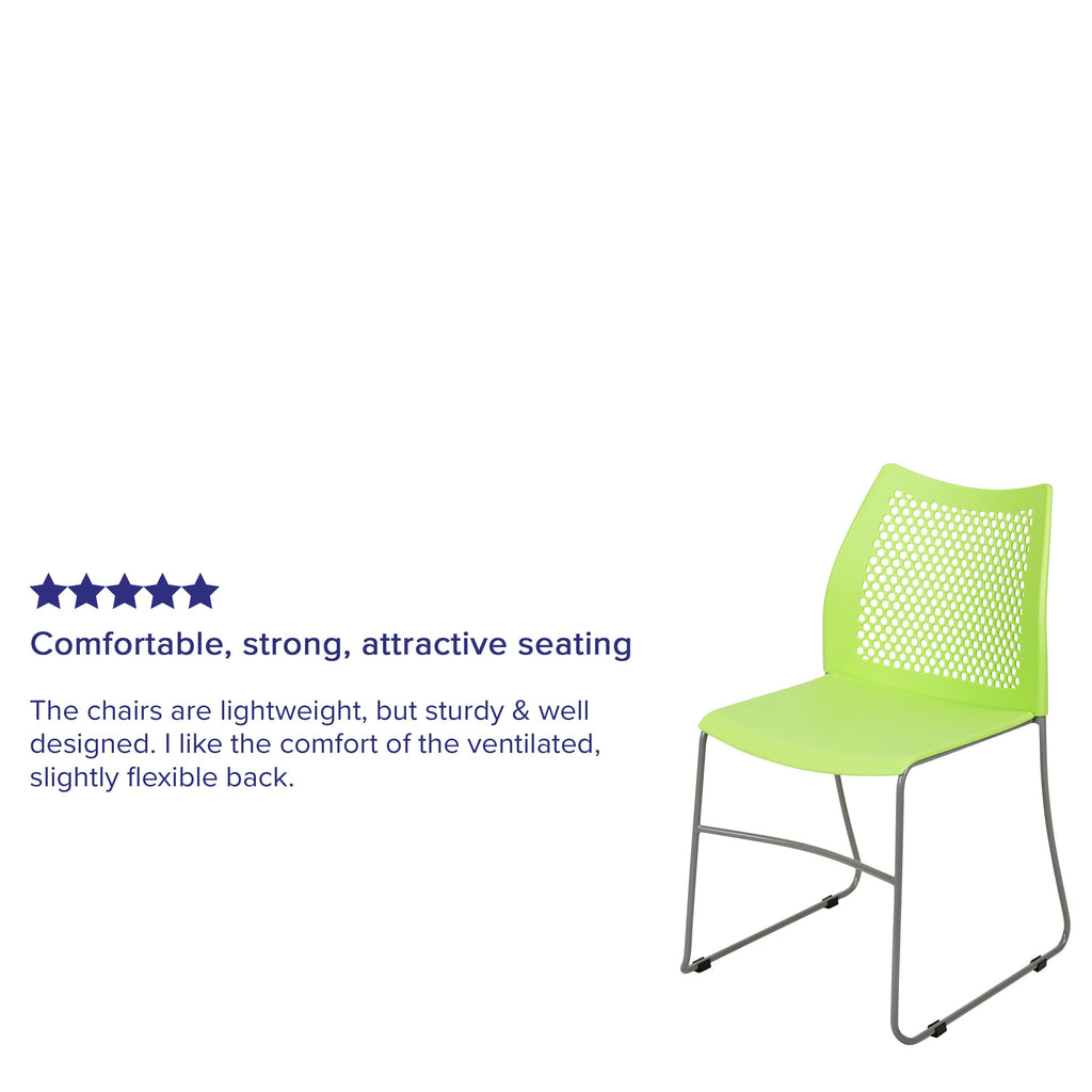 FLASH HERCULES Series 300 kg Capacity Sled Base Stack Chair