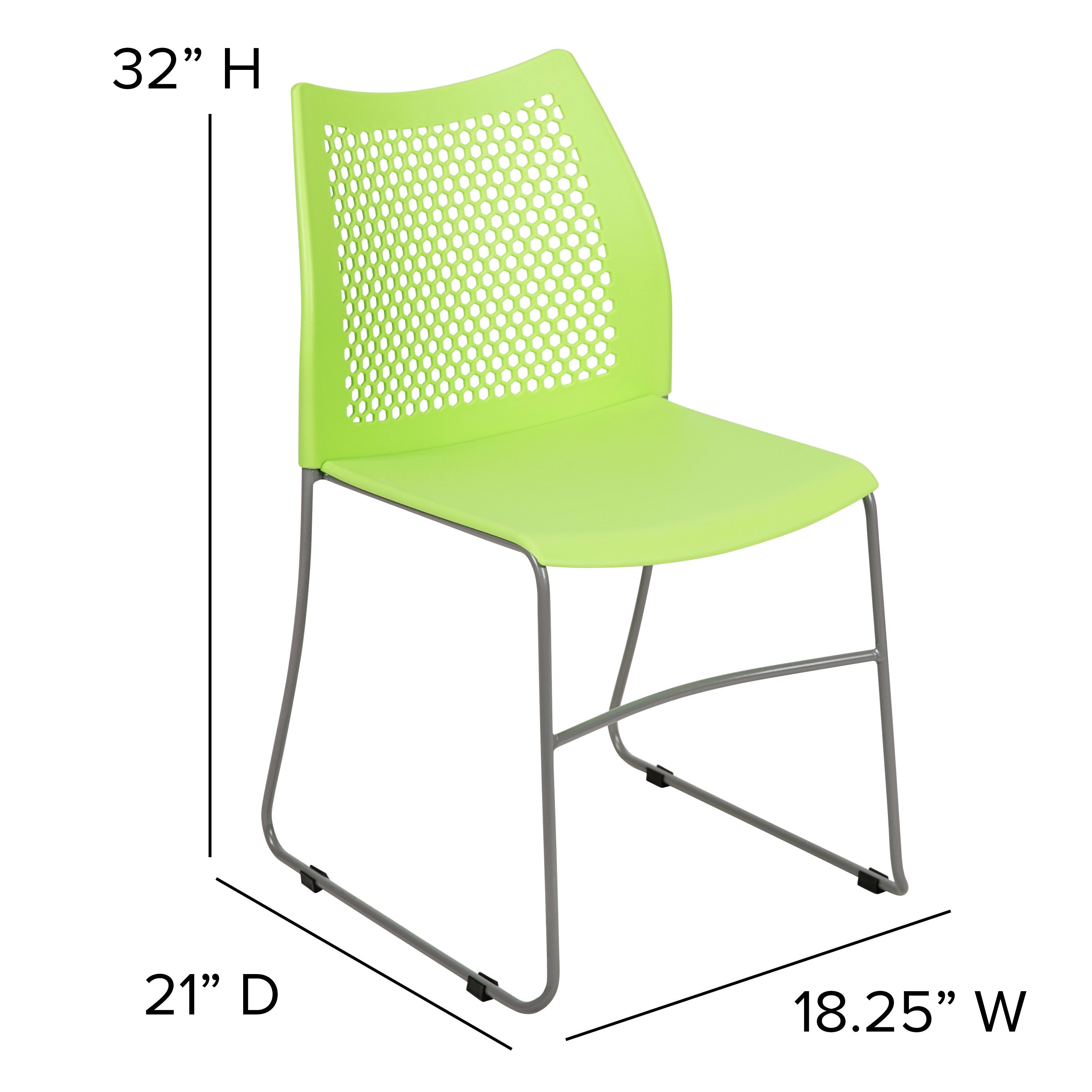 FLASH HERCULES Series 300 kg Capacity Sled Base Stack Chair