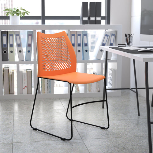 FLASH HERCULES Series 300 kg Capacity Sled Base Stack Chair