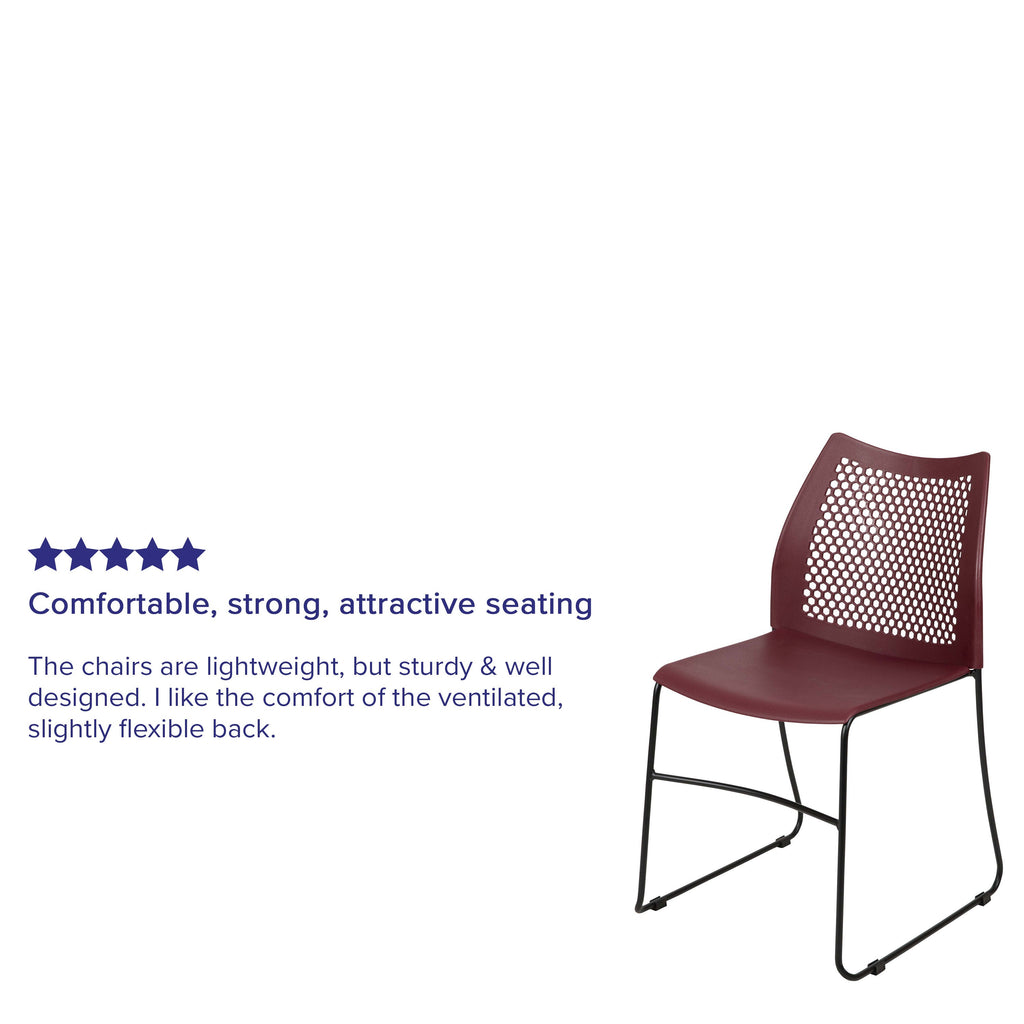 FLASH HERCULES Series 300 kg Capacity Sled Base Stack Chair