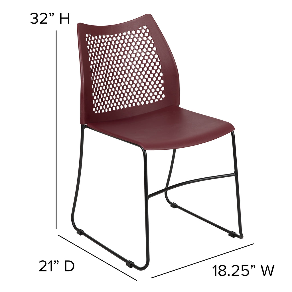 FLASH HERCULES Series 300 kg Capacity Sled Base Stack Chair