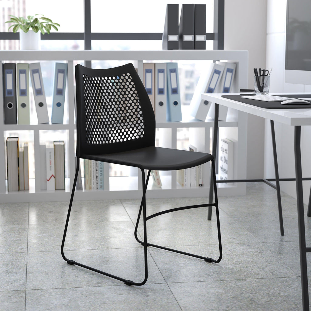 FLASH HERCULES Series 300 kg Capacity Sled Base Stack Chair