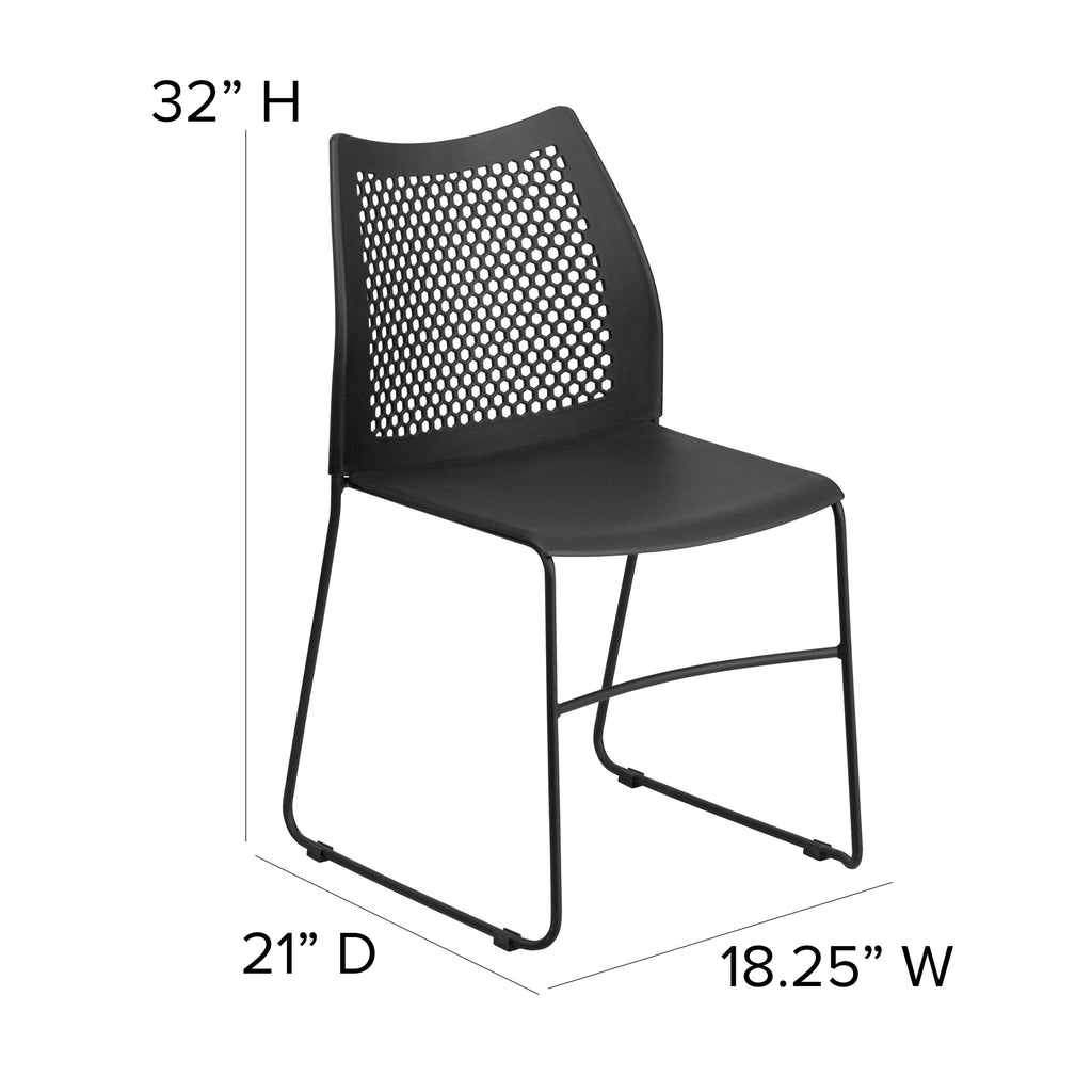 FLASH HERCULES Series 300 kg Capacity Sled Base Stack Chair