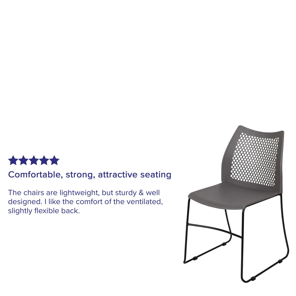FLASH HERCULES Series 300 kg Capacity Sled Base Stack Chair