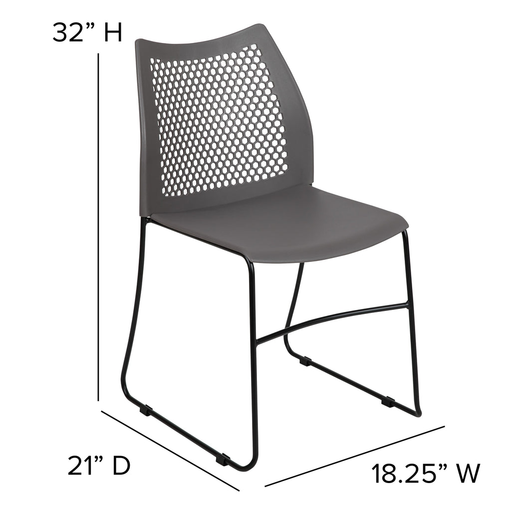 FLASH HERCULES Series 300 kg Capacity Sled Base Stack Chair
