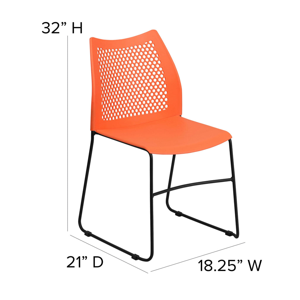 FLASH HERCULES Series 300 kg Capacity Sled Base Stack Chair